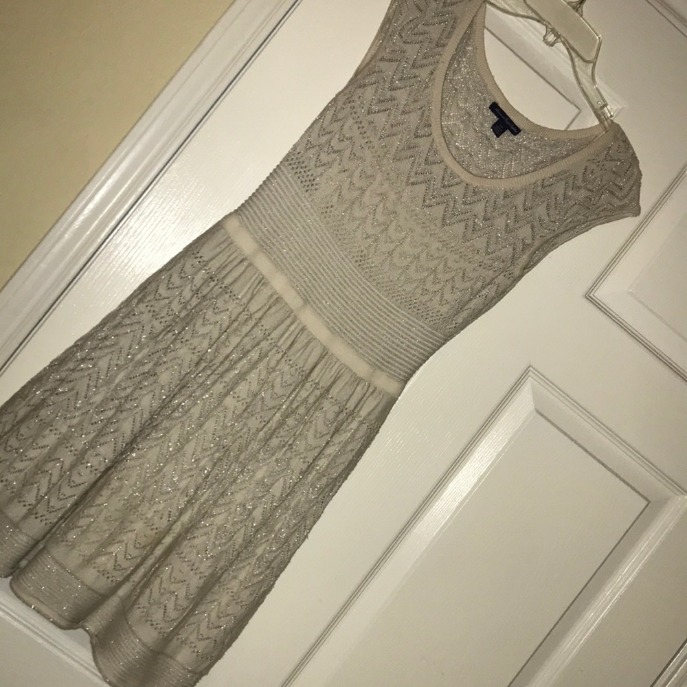 Short sleeve sweater dress